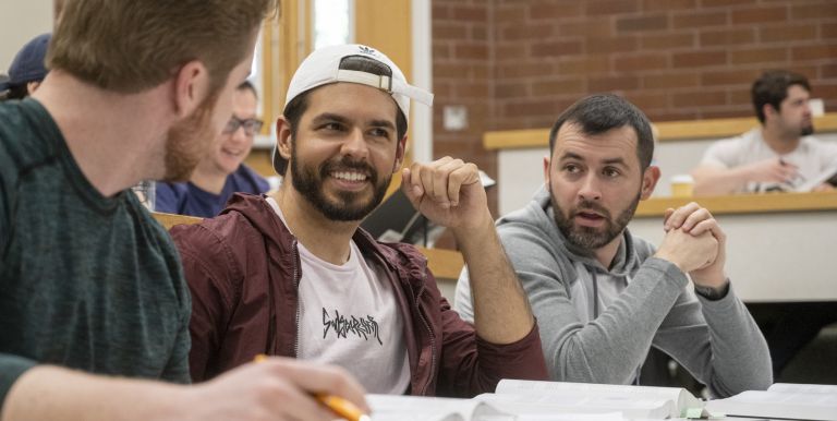 law students in classroom