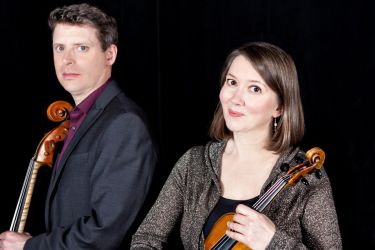 Cellist Brian Schuldt and Violinist Rebecca Hang