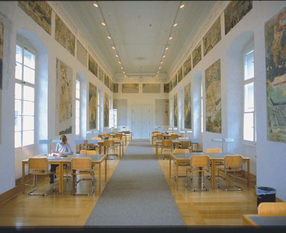 A classroom used by McGeorge School of Law in Salzburg, Austria.